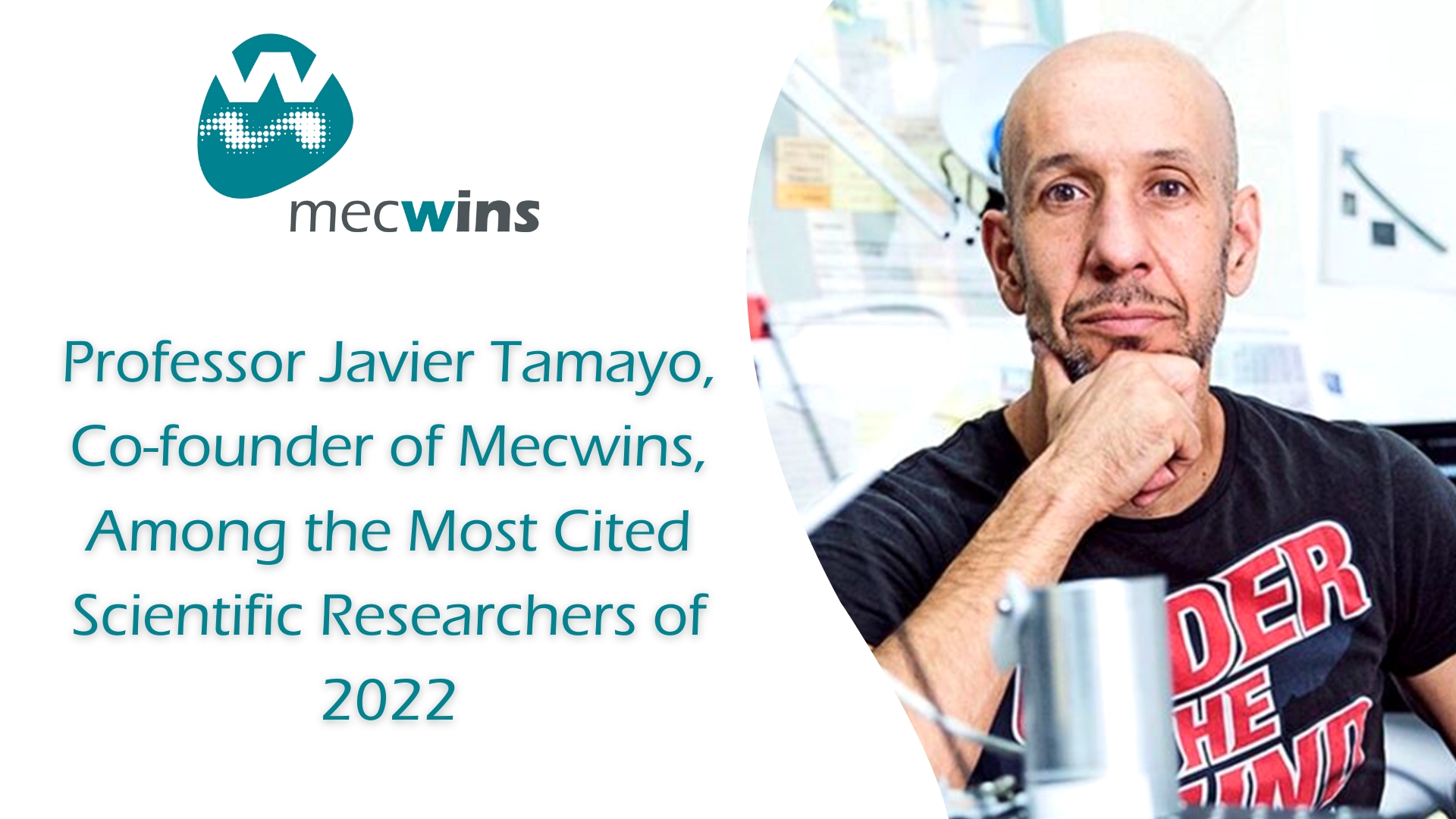 Professor Javier Tamayo, Co-founder of Mecwins, Among the Most Cited Scientific Researchers of 2022