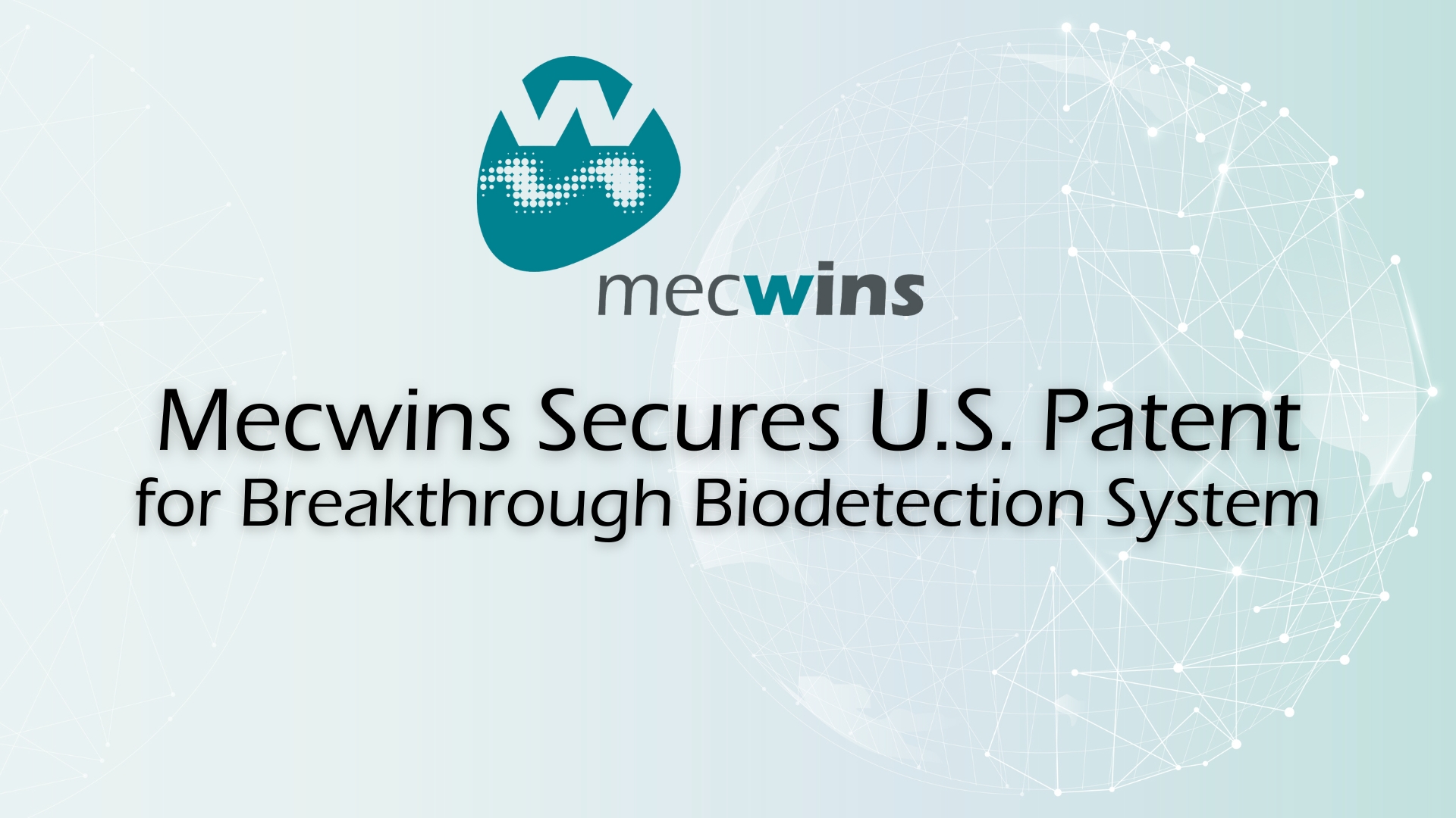 Mecwins Secures U.S. Patent for Breakthrough Biodetection System