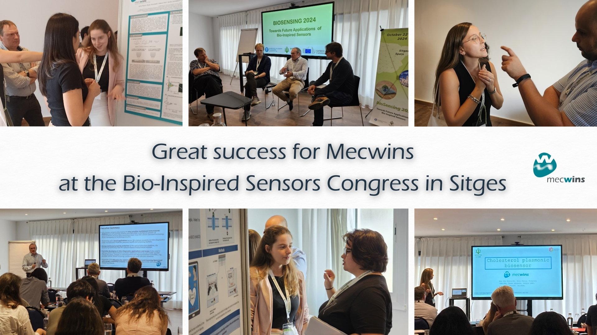 Great success for Mecwins at the Bio-Inspired Sensors Congress in Sitges