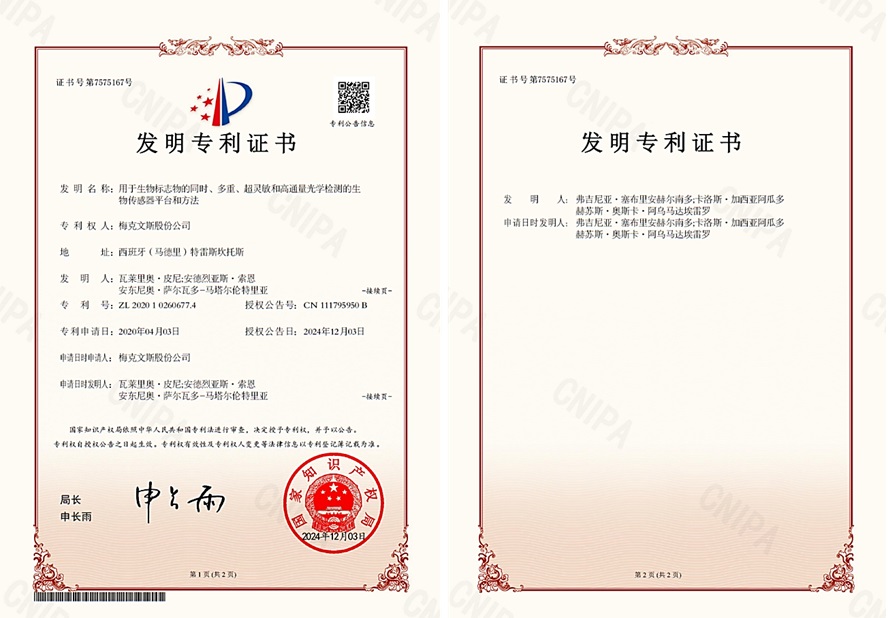 patent grant in China