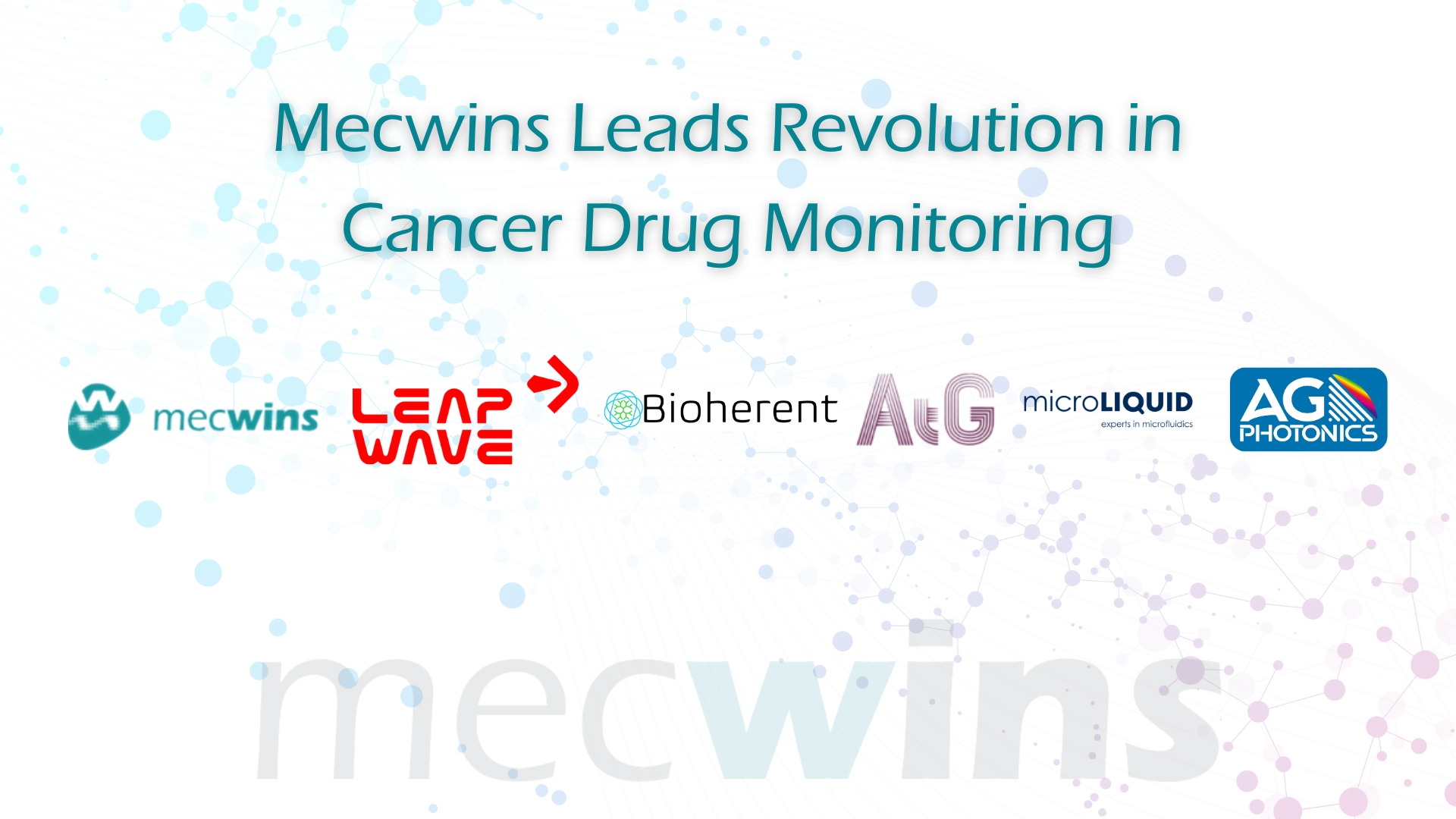 Mecwins Leads Revolution in Cancer Drug Monitoring